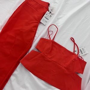 Orange Zara set size medium